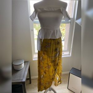 Yellow Floral Express Skirt TOP NOT FOR SALE